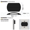 Aplique Exterior LED Bidireccional 10W Blanco Neutro 85-265V DemasLed