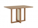 Mesa Natali Medidas: 120x80cm Tapa Nature C/vidrio Galpón