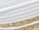 Canasto fibras orgánicas Nº26 SETx3 NATURAL/BLANCO