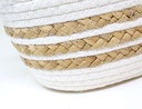 Canasto fibras orgánicas Nº26 SETx3 NATURAL/BLANCO