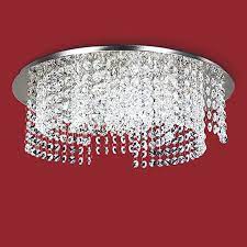 LÍNEA ALESSANDRA PLAFONES DE CRISTAL 4 luces. Ø 400 Ronda