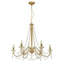[5531-68-oro] Araña MARISA 6 luces Ronda (oro)