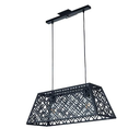 [C-299-34-BLT] Colgante TRAPECIO 2 Luces (blanco texturado)