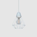 [c-1003-34-bla] Colgante DIAMANTE Chico (blanco texturado)