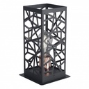 [V-119-34-bla] Velador CATANIA (blanco texturado)