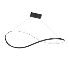 Colg. INFINITO chico 24W L:80cm A:28cm negro Vignolo