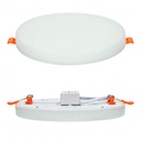 [ldr622-46-cal] Panel LED Redondo Dual (embutido o plafon) 22w JA (calido)