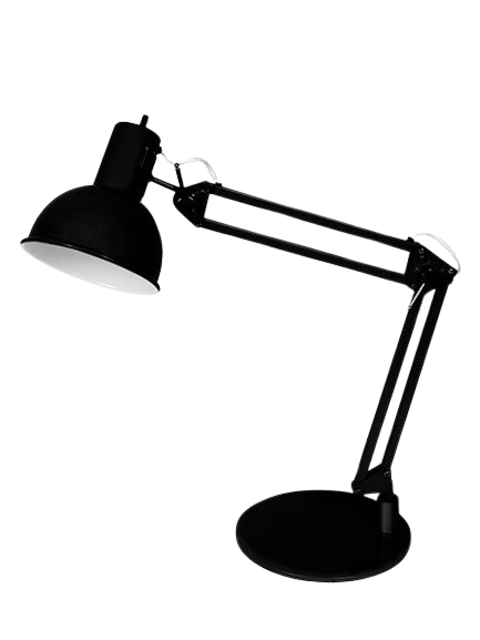 LAMPARA DE ESCRITORIO GRANDE  CON 2 MOVIMIENTOS PINTADO Brimpex