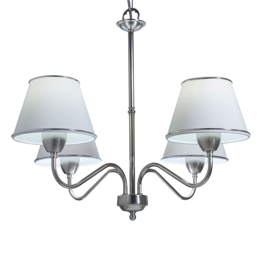 Araña Any 4 Luces Platil Luz del Siglo