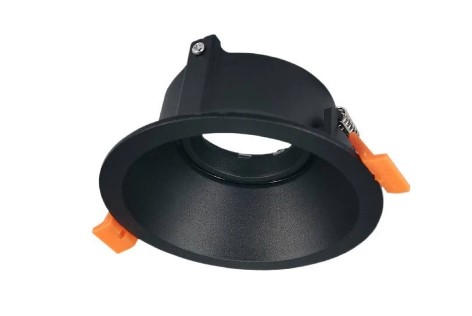 Spot Móvil Negro 9cm Corte 7.5cm para Lámpara GU10 DemasLed