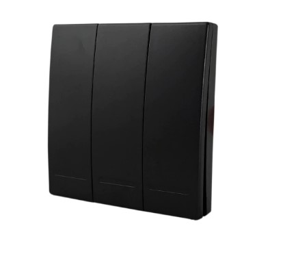 Tecla inalámbrica RF, 3 Efectos Smart House, Negro  Demasled