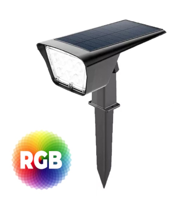 ESTACA JABALINA SOLAR PARA JARDIN 5W RGBW Joma