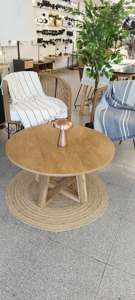 Mesa Ratona de Petiribí lustrado h=47 ø=85 Lealamp