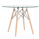 [MesaEames120] Mesa Eames Glass 120 cm Redonda Pickear