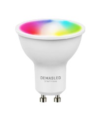 Lámpara LED GU10 5W 65mA 120° RGB-Blanco, 220V demasled
