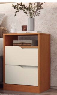 Mesa de Luz Sole 2 cajones Grupo