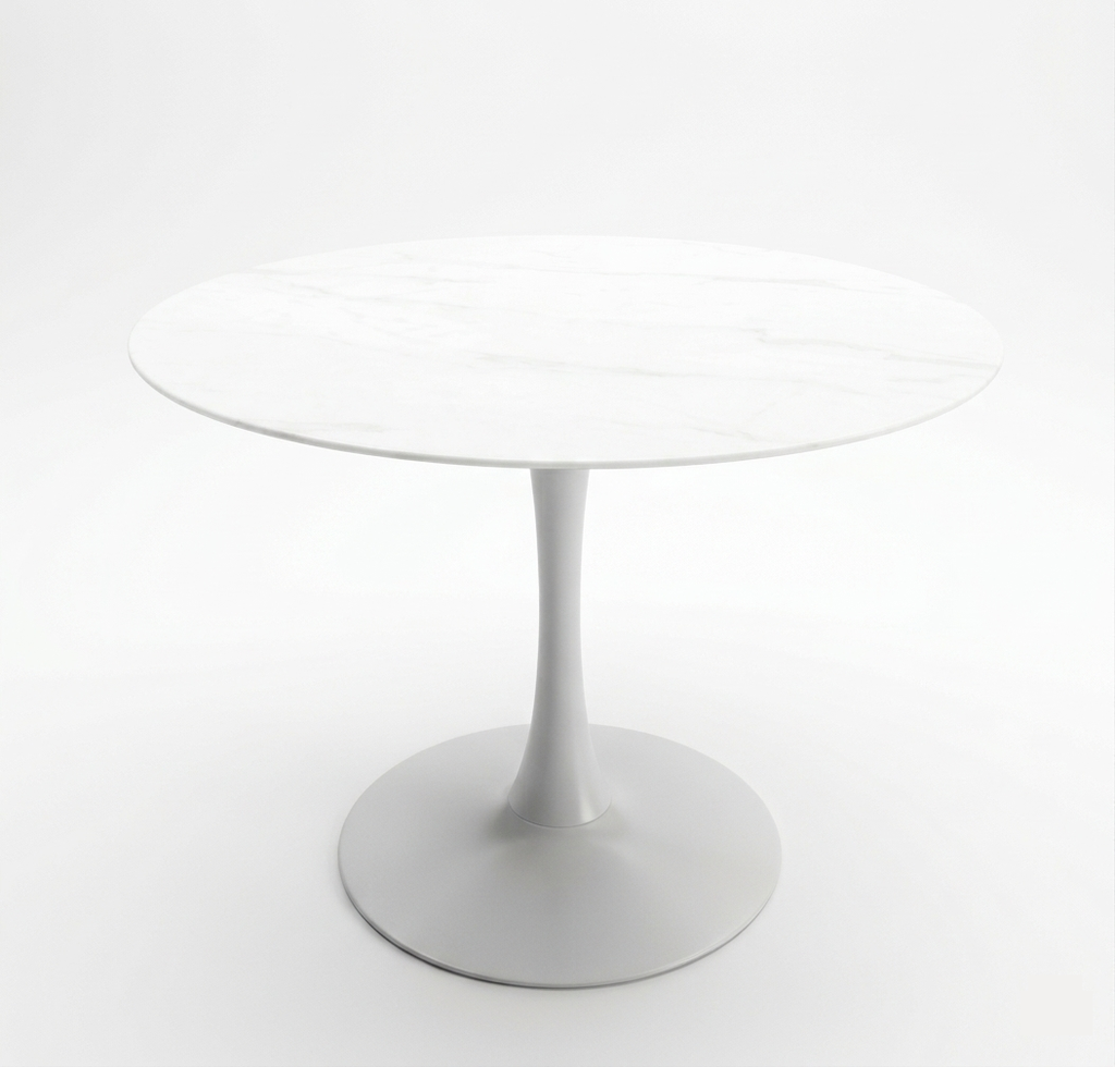 Mesa Tulip Marbel 100cm. Pickear