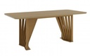 Mesa Agustina 200x100cm Nature C/vidrio Galpón