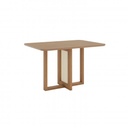 Mesa Lucía Medidas: 120x80cm Off White C/vidrio Galpón
