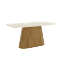 Mesa Florencia Medidas: 200x90cm OFF White C/vidrio Galpón