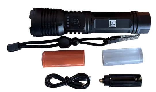LINTERNA LED METALICA TACTICA RECARGABLE 750lm ja
