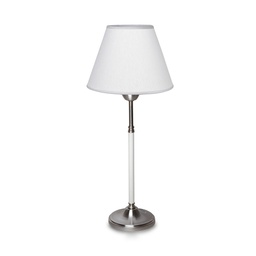 [VE4300-01YLB-56-acero/color] Velador LÍNEA THEA acero/color Luz del Siglo