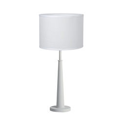 [VE3408-01ZKC-56-color] velador frank color c/pant Cillindrica Cañamo claro color Luz del Siglo