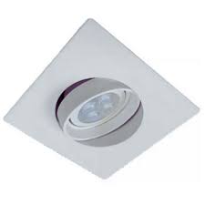 Spot de embutir PVC cuadrado Dicro Gu-10