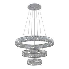 [G873-24 PB-9] COLGANTE Triple ICE RING fotoluz