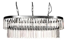 Colgante Oval de 2 Pisos Modelo Oval 100x30cm 3 Luces tavo