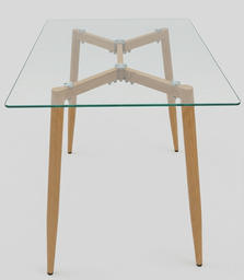 [2283-130] Mesa de Comedor Vidrio 120x70cm Floreal