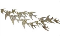 [2758-130] Decorativo para pared 123x39 Aves Floreal