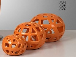 [775b-130] Esfera calada cerámica ⌀15cm Mediana Floreal