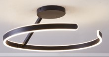 [MP-202-80] PLAFON THOR Ø50 CM / 50W / 3000K NEGRO