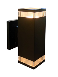 [x1605-02] Aplique exterior recto bidireccional aluminio + PC San Justo