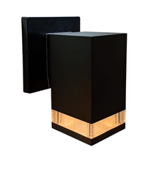 [X1603-02] Aplique exterior recto unidireccional aluminio + PC San Justo