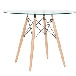 [MesaEames100] Mesa Eames Glass 100 cm Redonda Pickear