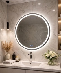 [EspejoredesmTouch50cm.] Espejo redondo esmerilado Touch 50cm. Espejos