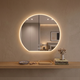 [E-1070] Espejo semiCircular 70cm dim, CCT, desemp Mayorled
